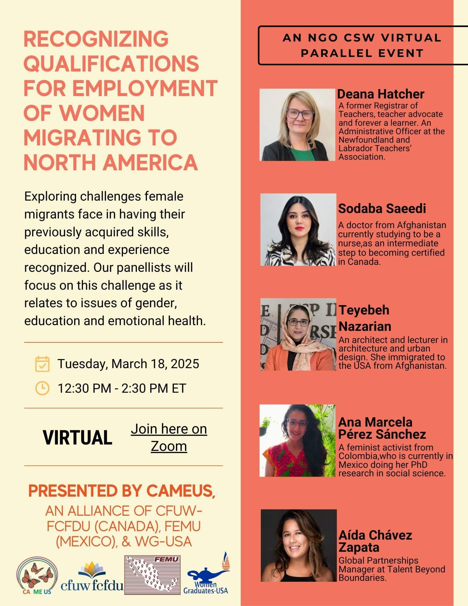 CSW69 CAMEUS Parallel Event Poster